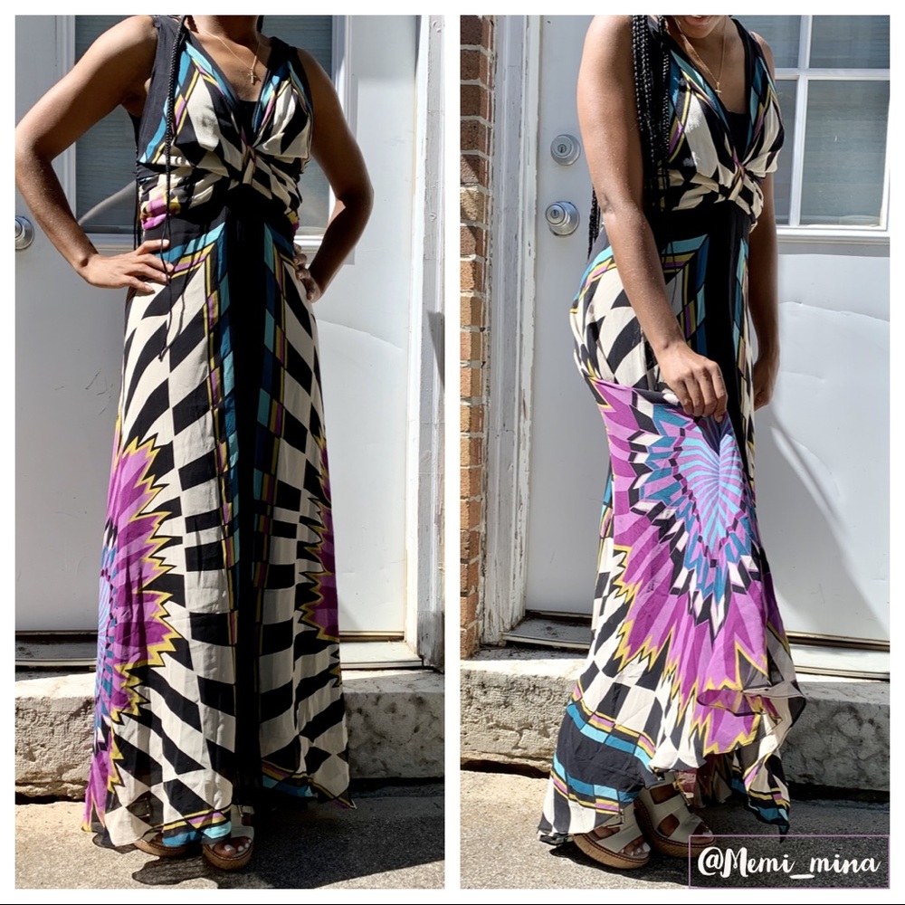 ☀️NICOLE MILLER☀️ Chiffon Maxi Gown